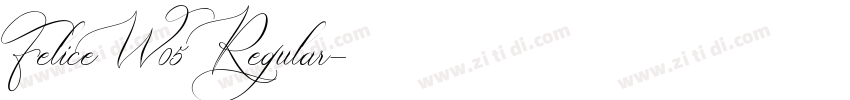 FeliceW05 Regular字体转换 FeliceW05 Regular字体转换